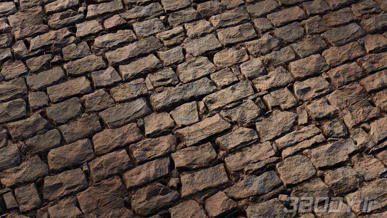 متریال دیوار سنگی stone wall عکس 1